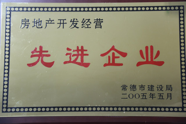 2004年房地產(chǎn)開發(fā)經(jīng)營一”先進企業(yè)“